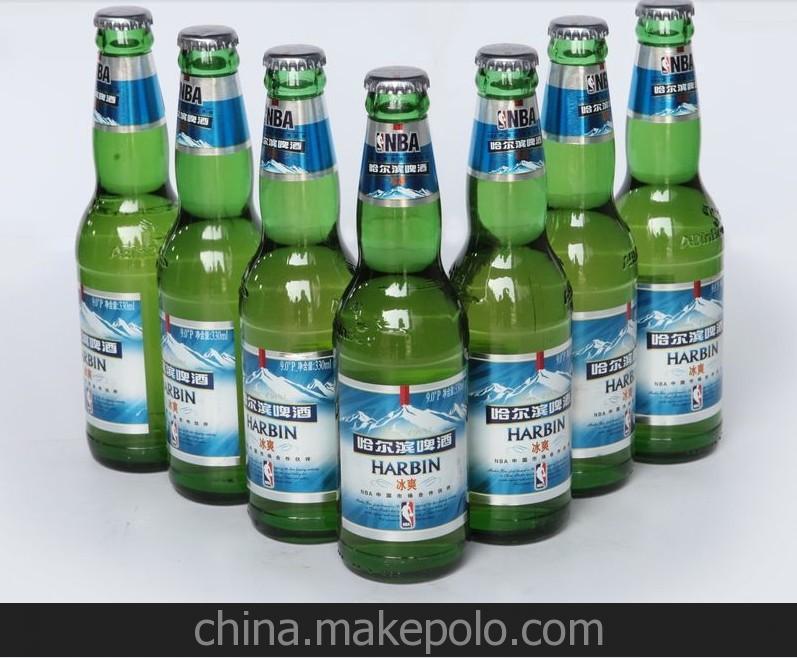 供应哈尔滨啤酒冰爽330ml夜店小瓶啤酒