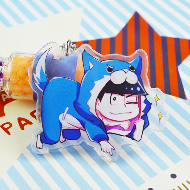 阿松先生周边动漫挂件 一松十四松空松小松椴松空松亚克力钥匙扣