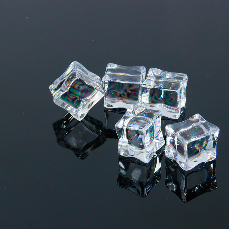 厂家批发亚克力冰块塑料冰块 正方形冰块塑料冰块冰块拍摄道具