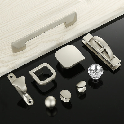 索菲亚衣柜拉手欧式美式现代简约橱柜抽屉门拉手单孔圆形水晶把手