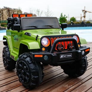 越野儿童电动车四轮玩具车可坐人宝宝带遥控小汽车小孩摇摆儿童车