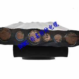 高压卷盘扁电缆6/10KV3*35平方黑色特种电缆