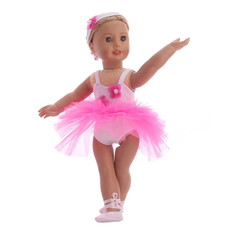 新款18寸美国女孩american girl 洋娃娃芭蕾舞套装 外贸批发