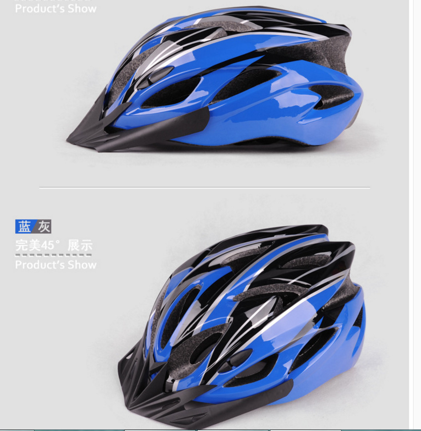 Riding Helmet Integrated Molding Bicycle Helmet Bicycle Riding Helmet with Light Men's and Women's Hat