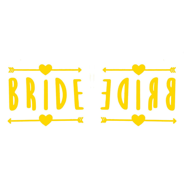 亚马逊热销婚庆派对新娘烫金纹身贴 bride tribe伴娘纹身贴纸套装