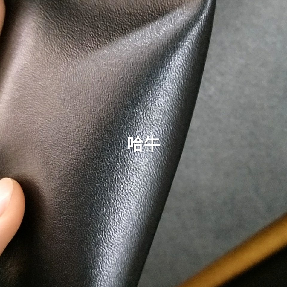7mm纳帕纹超纤 黑色纳帕纹 黑色贴面超纤皮 彩色超纤皮仿皮