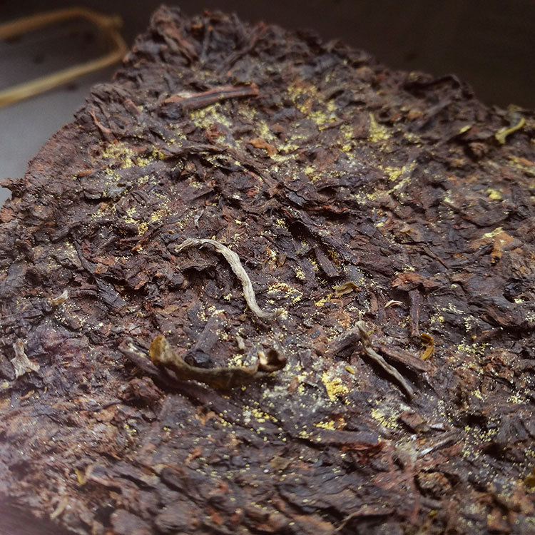 郭少华珍藏品九十年代初期普洱茶金花砖 500g/块老熟砖茶一件代发