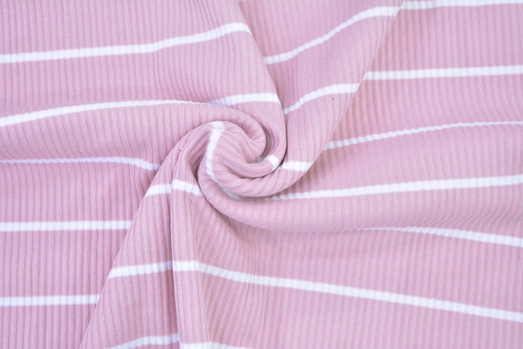 热销4x3色织罗纹布 全棉弹力细坑条螺纹布 休闲家居服睡衣面料