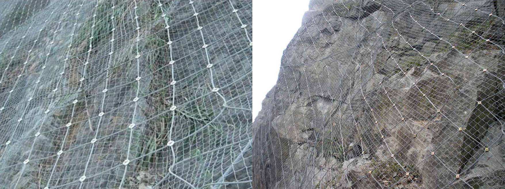 边坡防护网柔性sns山体被动防护防滑落石钢丝绳网主动边坡防护网