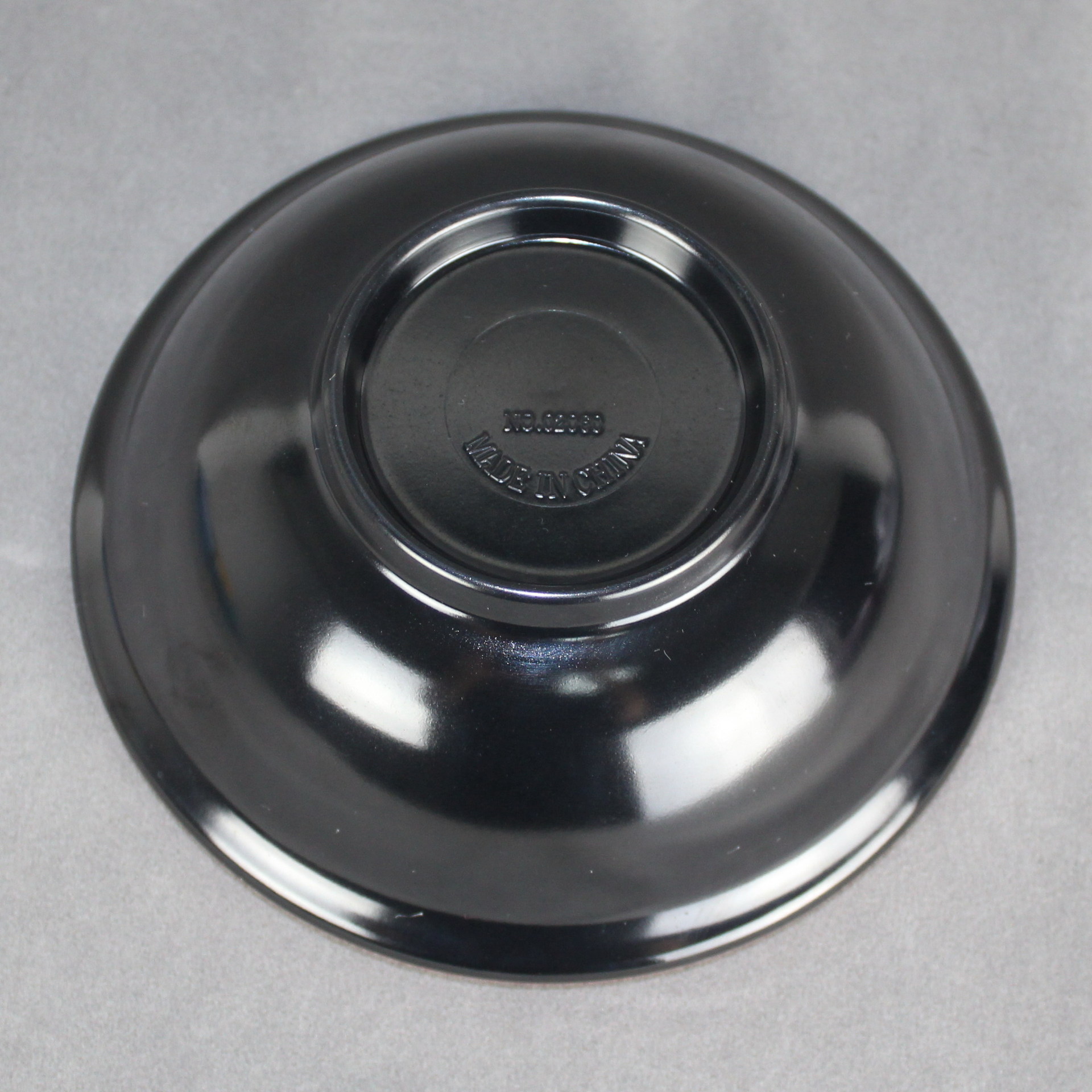 【东莞厂家直销】 双色密胺碗 6寸美耐皿企口碗 红黑双色面碗