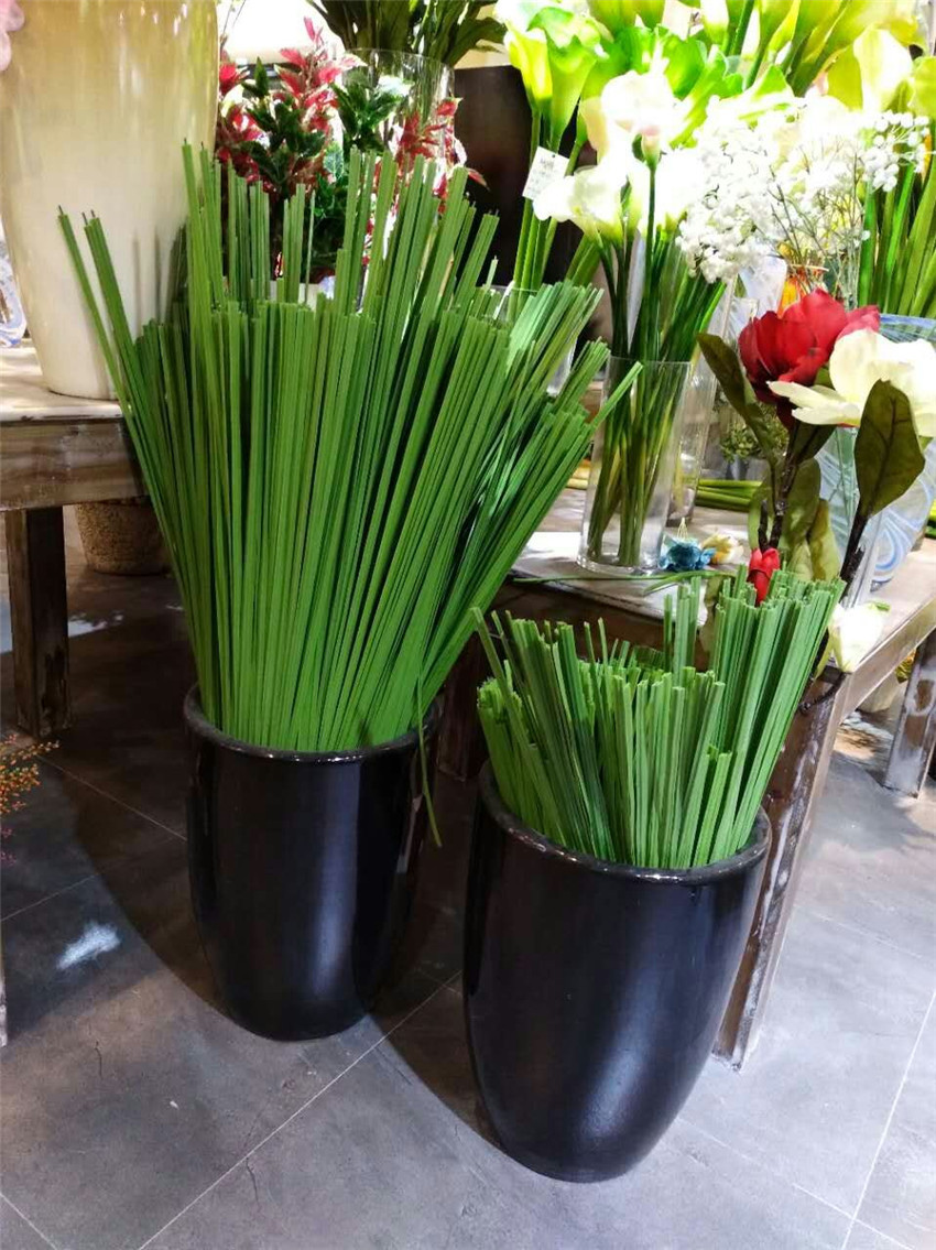 仿真蒲叶 蒲草插花装饰仿真水蜡烛叶干花干草干枝样品房家居装饰