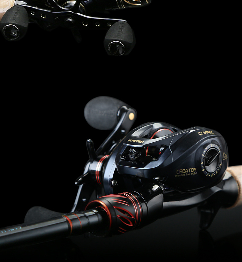 速卖通跨境科迈雷造物者路亚水滴轮大钓重打黑雷强轮海钓轮鱼轮