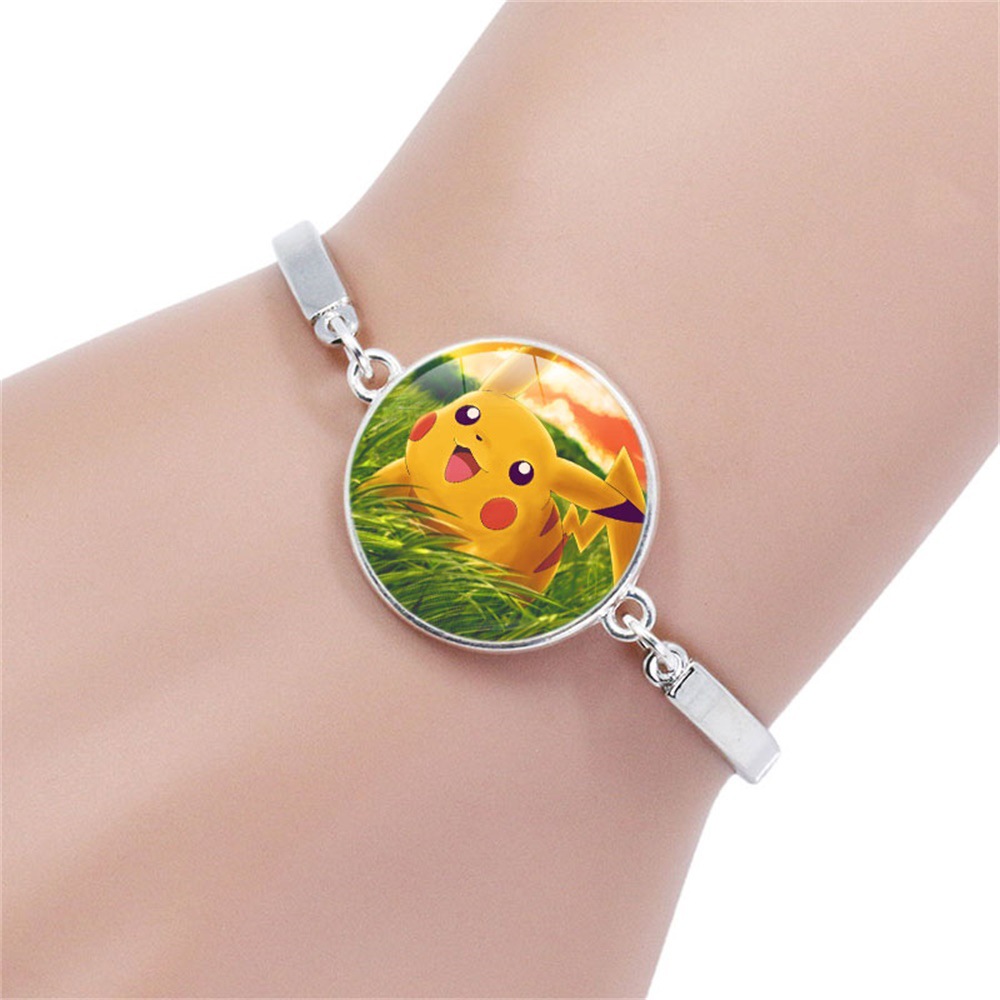 跨境新款配饰 宠物小精灵皮卡丘水晶手链 儿童手链饰品义乌货源