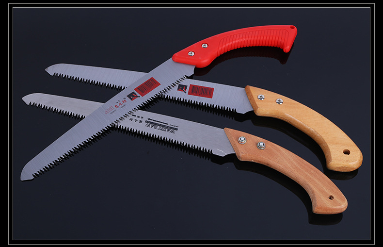 厂家批发尧顺木柄小手锯园林果树粗枝修剪锯三面锯齿锋利耐用