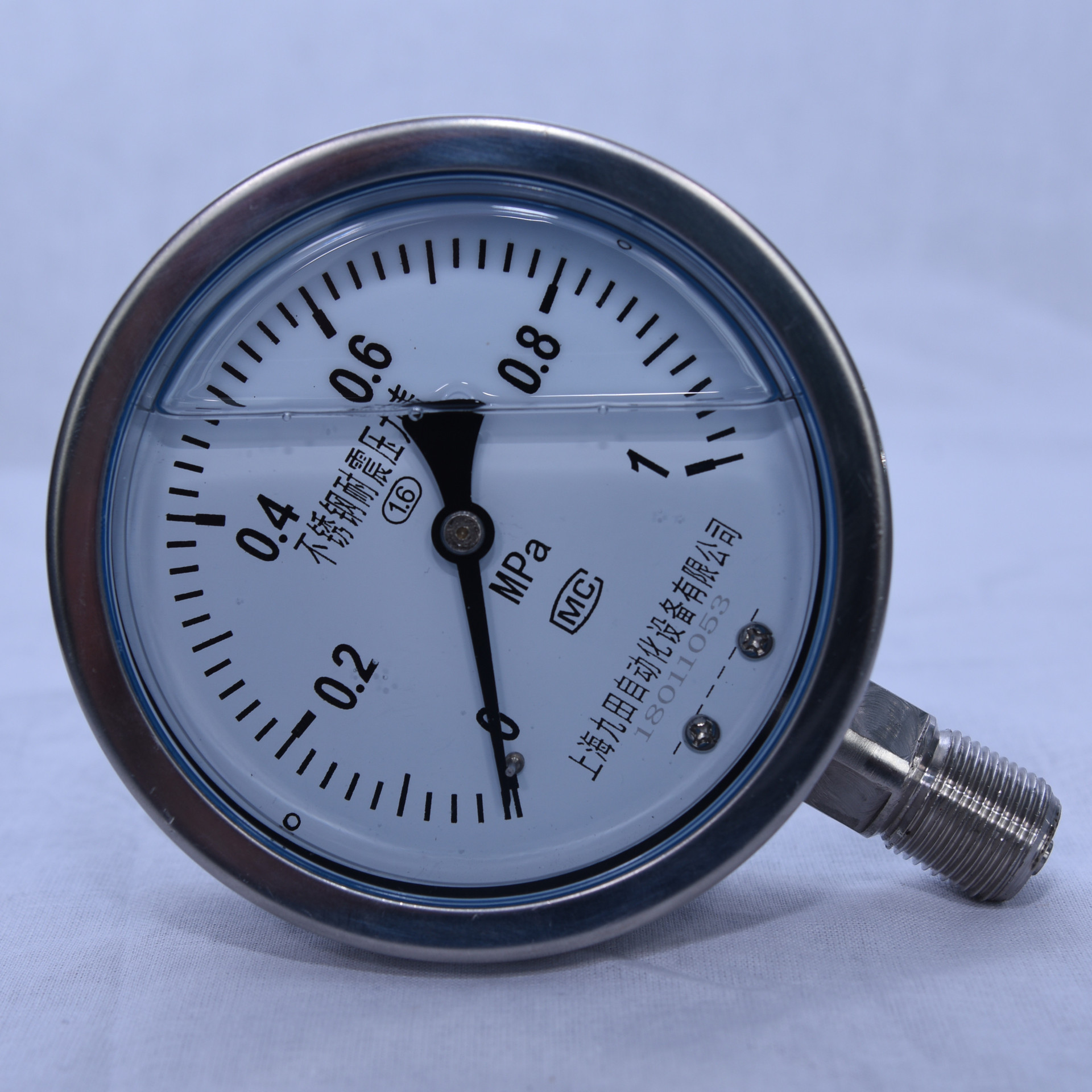 真空不锈钢压力表耐震防腐不锈钢压力表100mm 2.5mpa真空表可定制