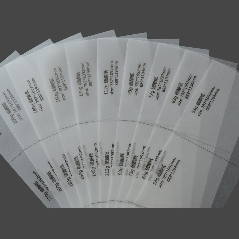 73g克硫酸纸,牛油纸,描图纸,印刷包装扉页半透明用纸烫金定制