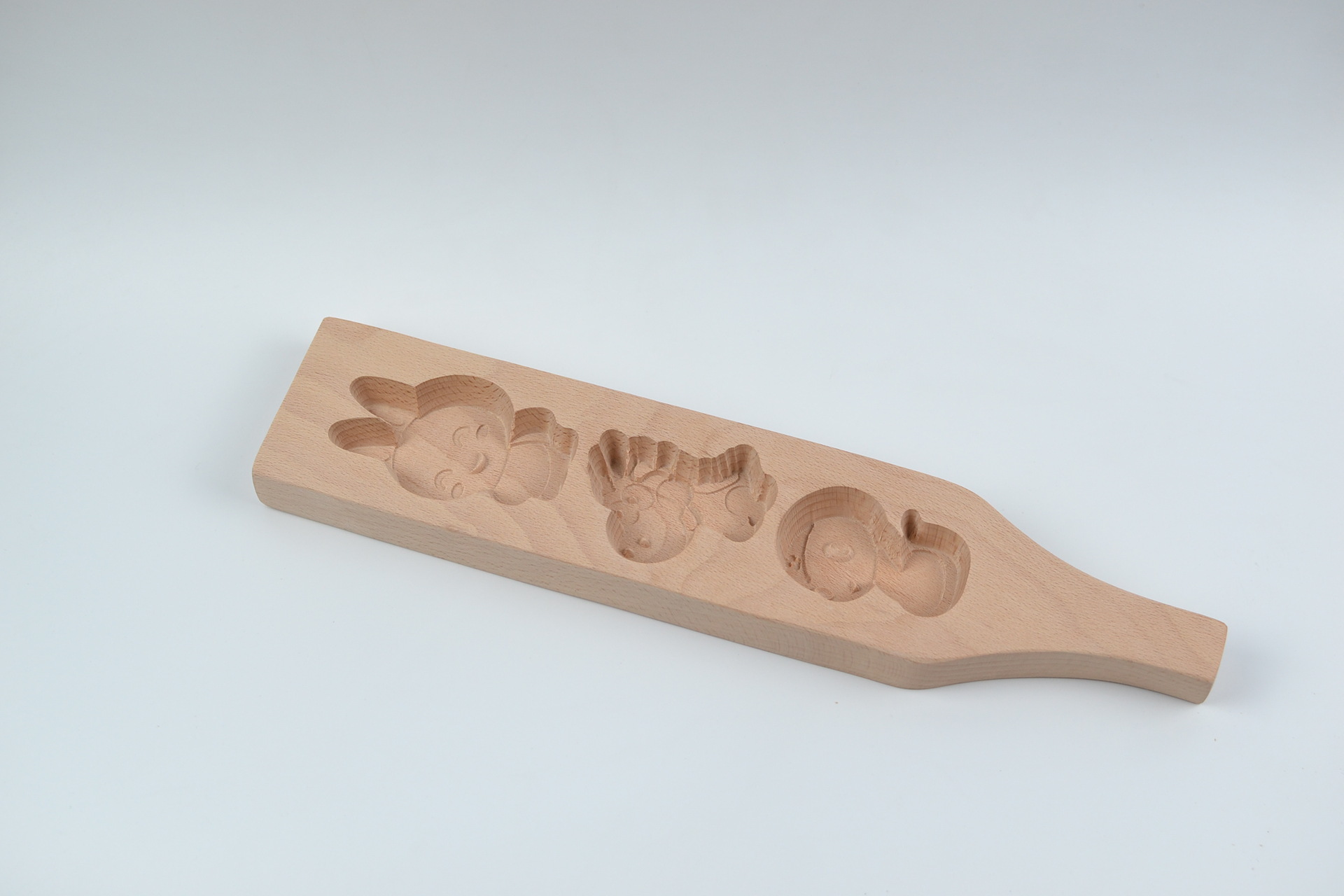 卡通十二生肖月饼冰皮儿童动物南瓜糕馒头食品青团木质月饼模具