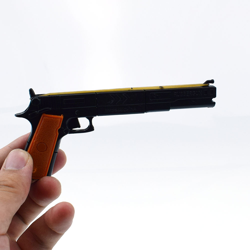 塑料拼装两节皮筋枪来福枪玩具智力组装扭蛋玩具小店超市速卖通