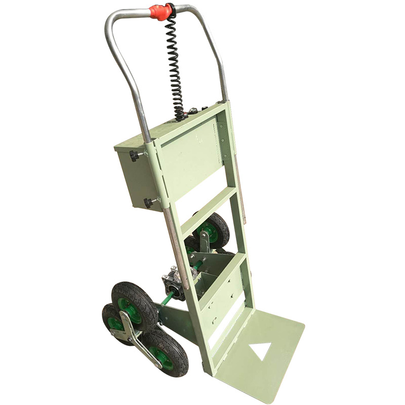 楼层货物搬运爬楼车 电动载物爬楼机 手拉爬楼梯车电动
