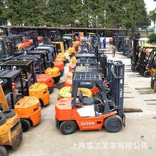 昆山市供应 优质1-45吨合力杭州二手叉车高门架带侧移2手叉车