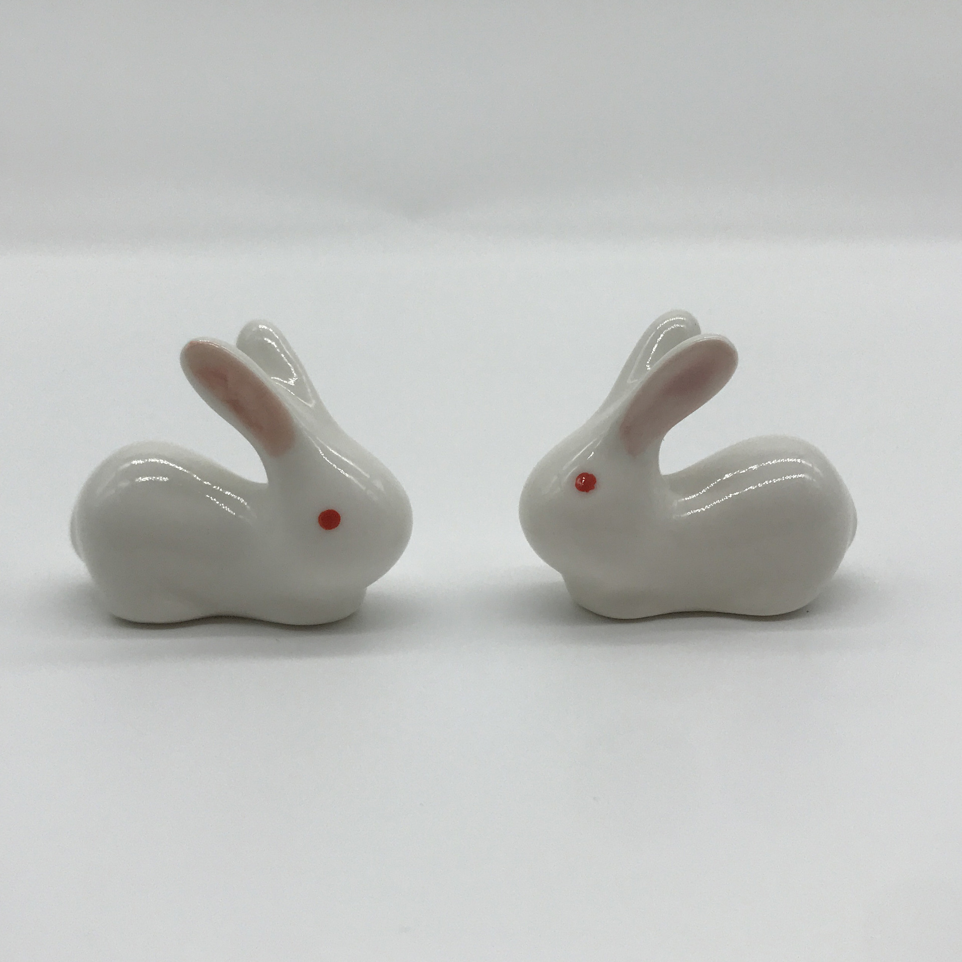 手捏陶艺小动物 兔子图片