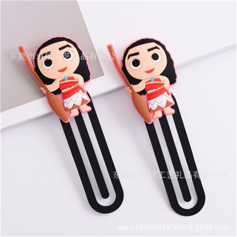 可爱稻草人软胶书签 pvc滴胶大号书签学习用品可定制 小女孩书签
