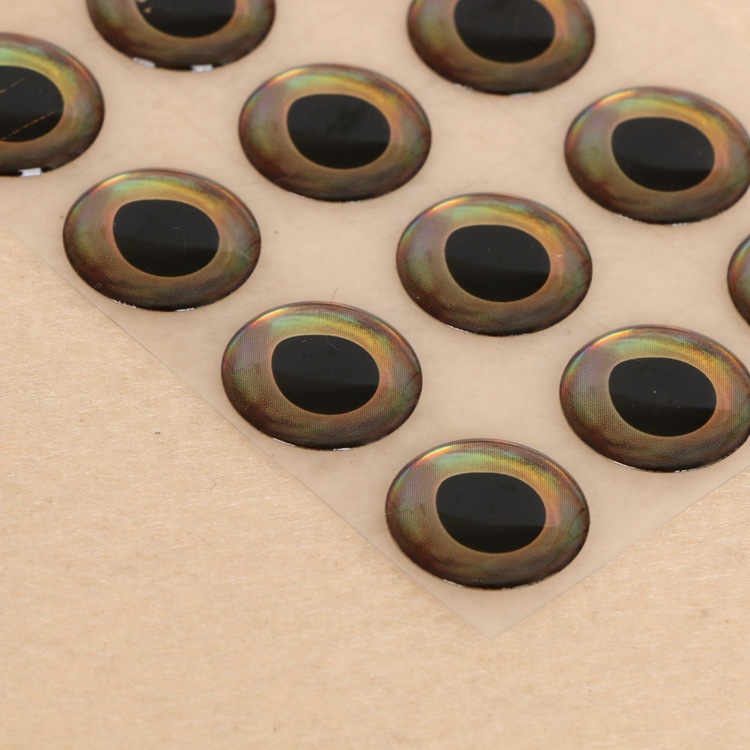 3d路亚仿真动物眼 鱼饵眼睛贴仿生鱼眼假饵渔具垂钓定制水晶滴塑