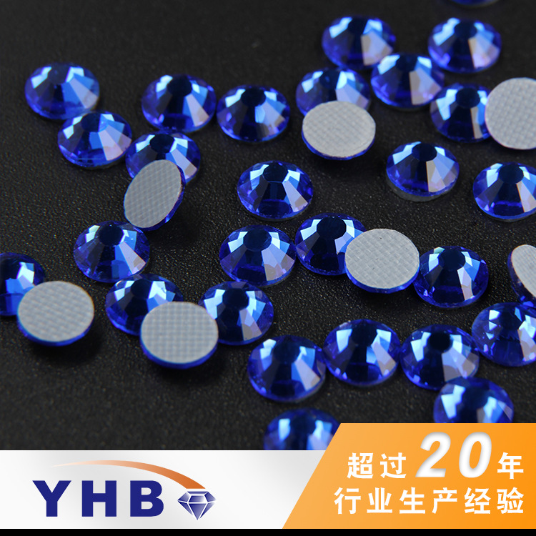 Factory Spot Direct Sales Clothing Accessories Glass Drill Blue Glass Imitation Diamond 2mm Accessories Glass Manicure K9