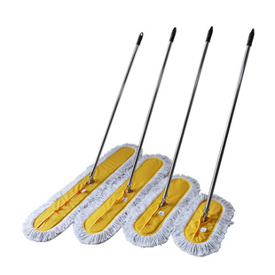 白线铝杆螺丝连接件尘推 棉纱吸水拖把 懒人家居拖把拖布