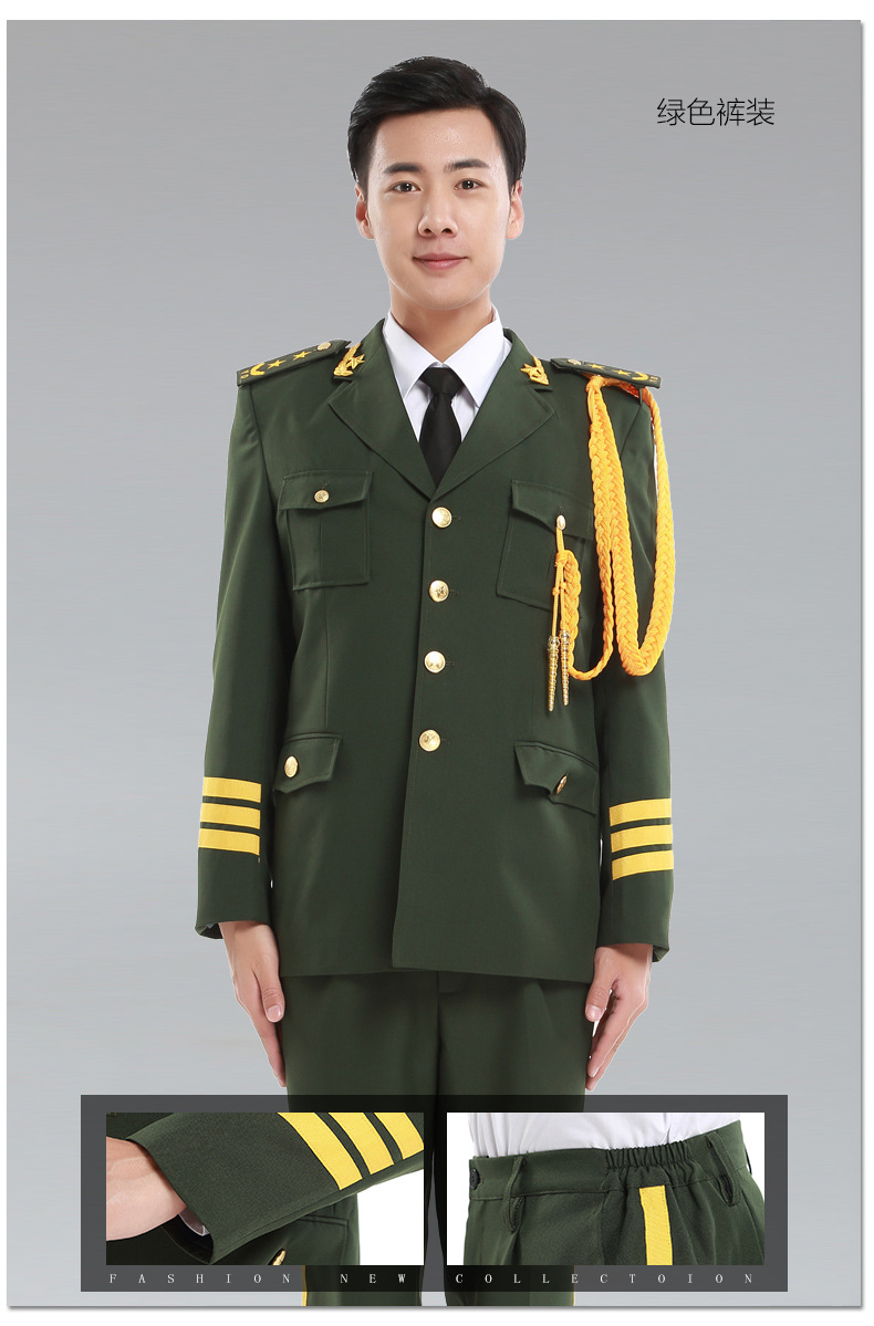 军装演出服乐队服装学生文艺女兵升旗手服装仪仗队国旗班礼服套装