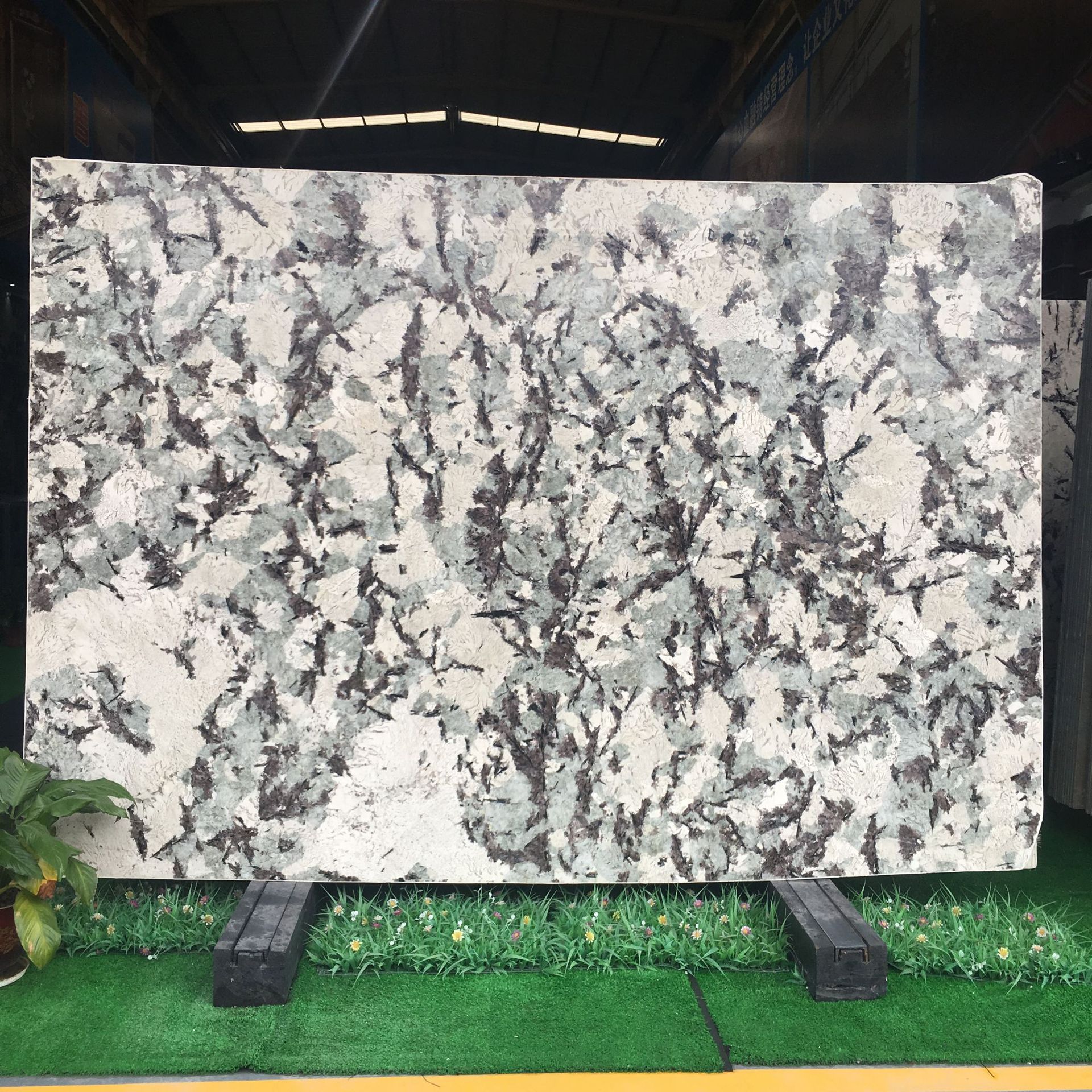 巴西奢石毕加索潘多拉雪山飞狐透光大理石材背景墙玄关画台面茶几