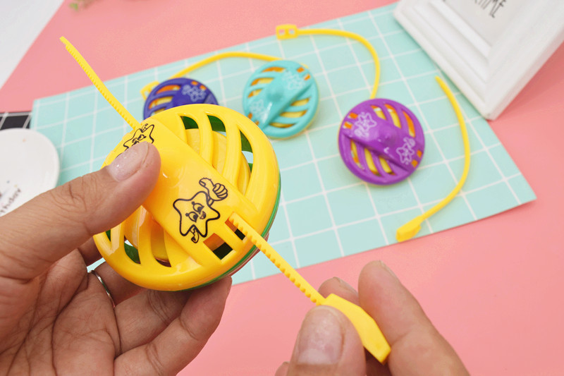 拉线陀螺 怀旧玩具手拉旋转陀螺拉条地转幼儿园礼品奖品地摊热卖