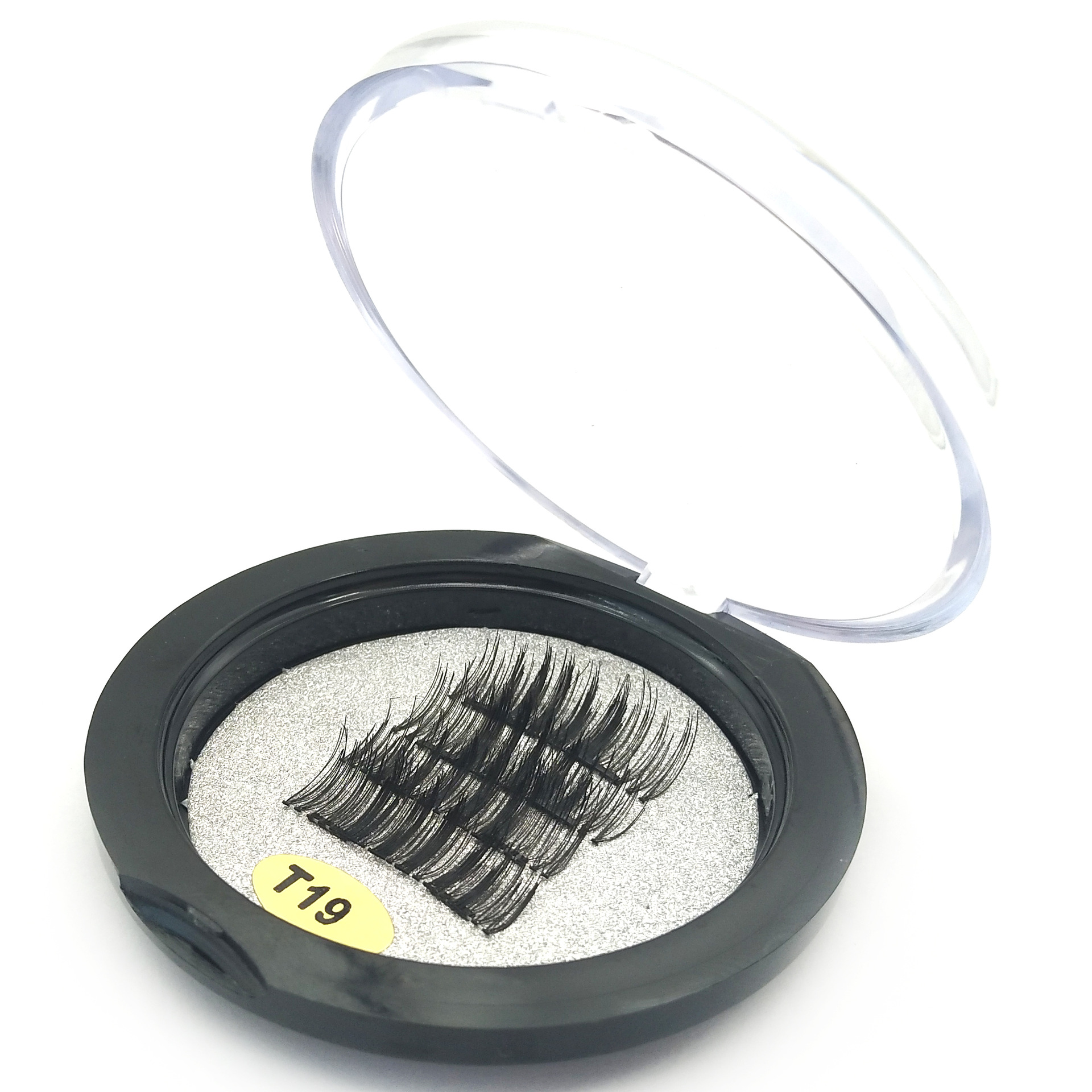 磁铁假睫毛 t19双磁石假睫毛 磁性吸铁石眼睫毛防 免胶水假睫毛