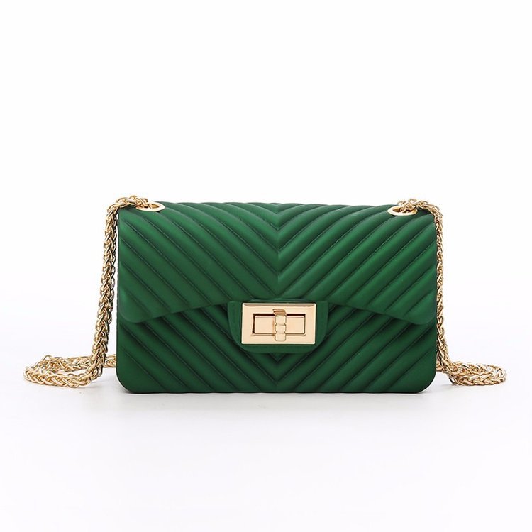 2021 Chic Chanel-Style New Trendy Jelly Small Bag Personalized, Stylish and Simple One-Shoulder Crossbody Mini Women's Bag