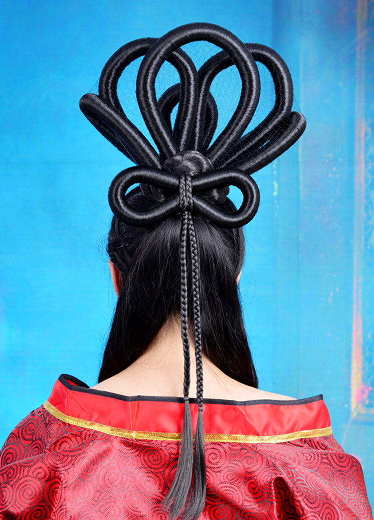 古装假发演出飞天发髻影视影楼cos造型唐朝杨贵妃仙女万用假发包