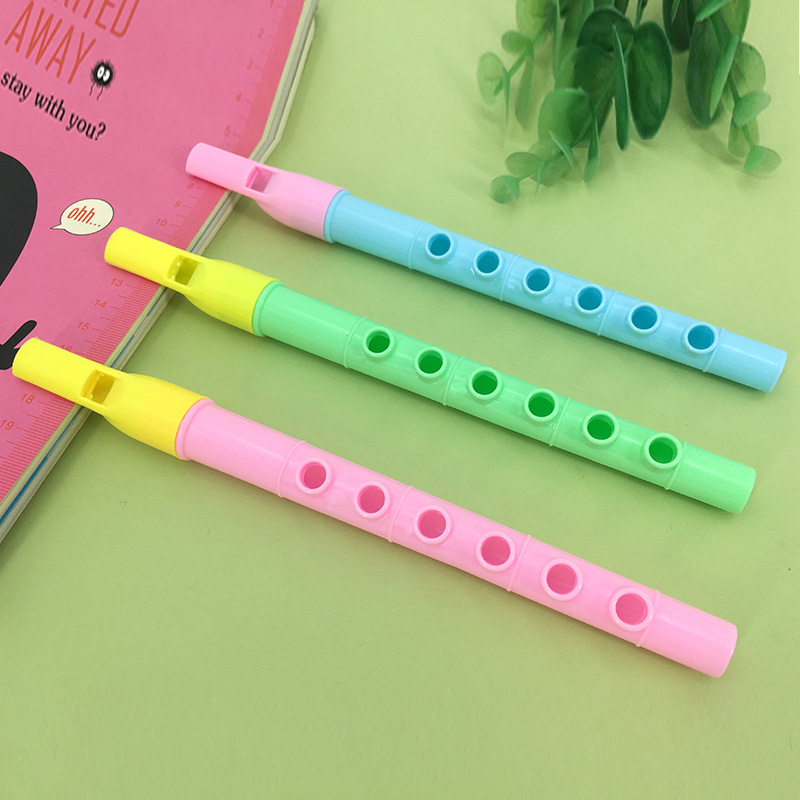 Children's Fresh Colorful Small Flute 6-Hole Mini Clarionet Creative Baby Musical Instrument Playing Music Toy Gift