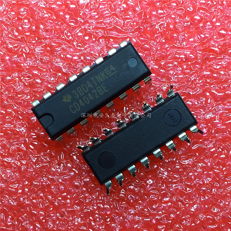 原装现货 cd4042be dip16 四锁存d型触发器 cd4042b 全新