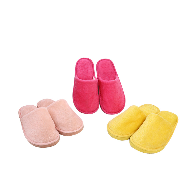 Plush Indoor Home Moon Cotton Slippers