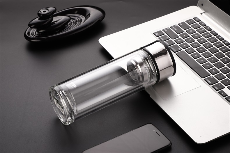 厂家直销新款透明玻璃杯广告水杯子创意便携加厚礼品杯可定制logo