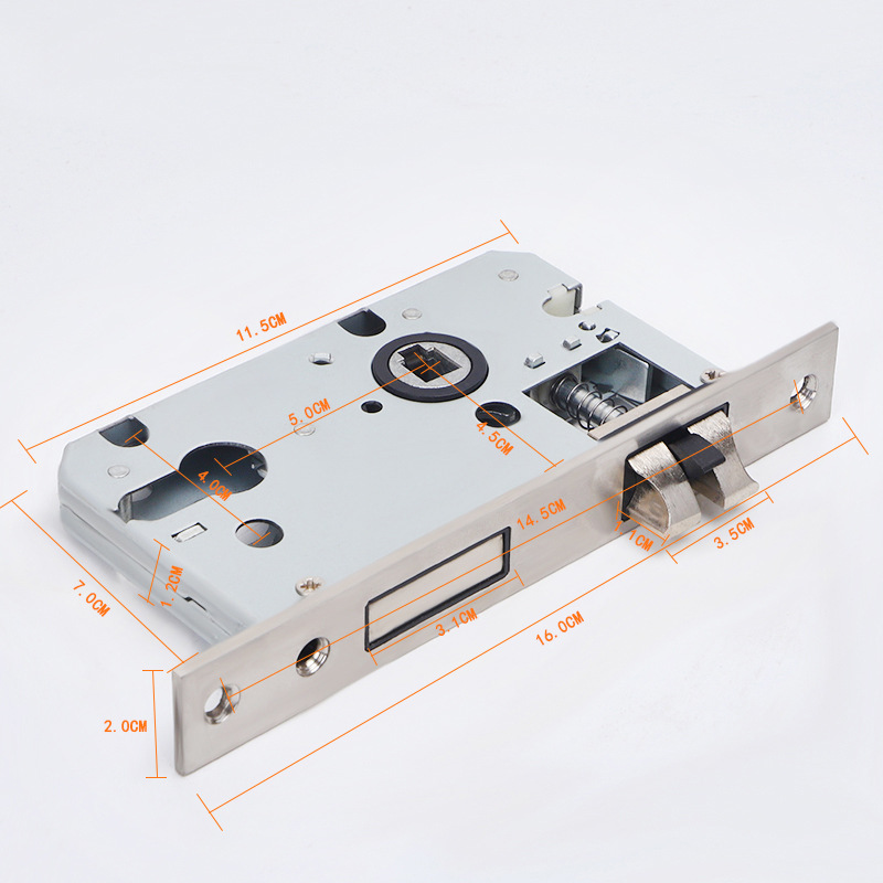 五金锁具通用黑色执手锁室内卧室防盗机械门锁分体式静音门锁批发