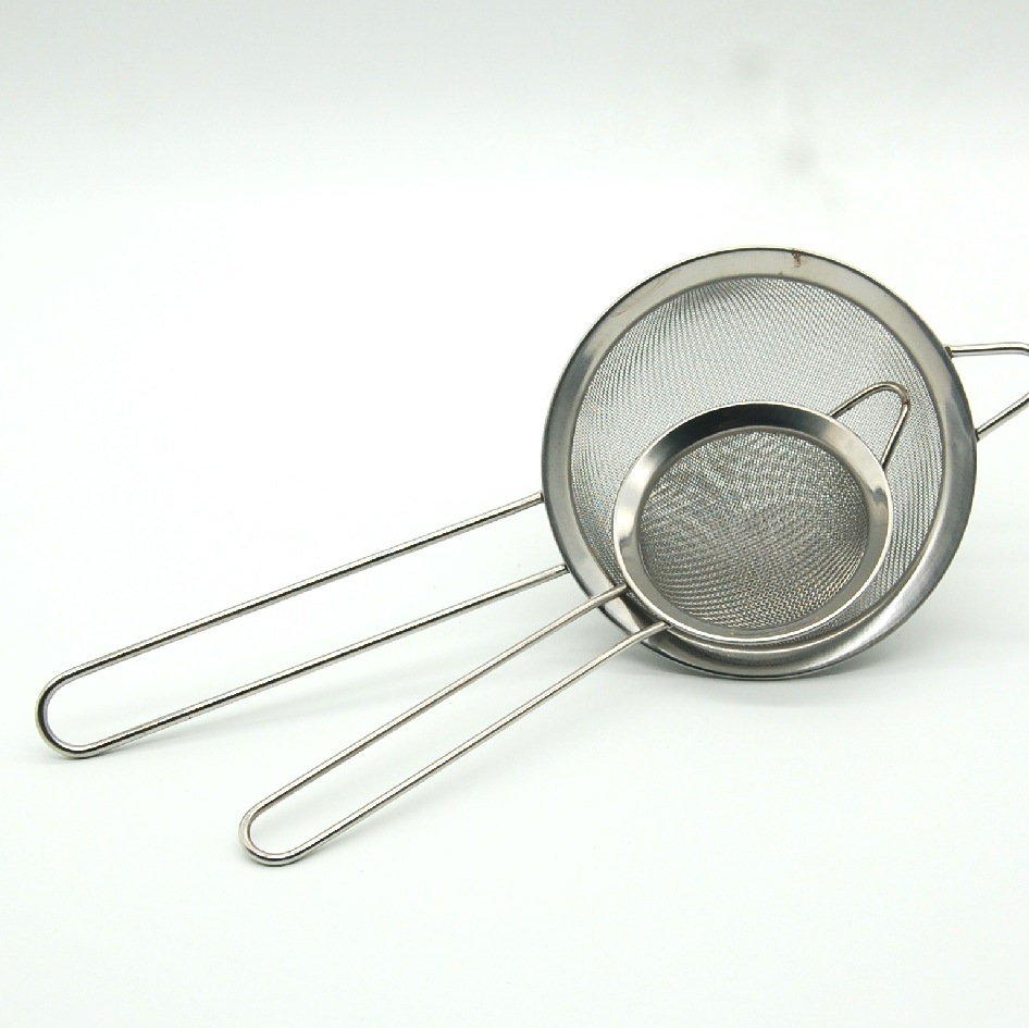 出口装12cm不锈钢单耳面粉筛 油格