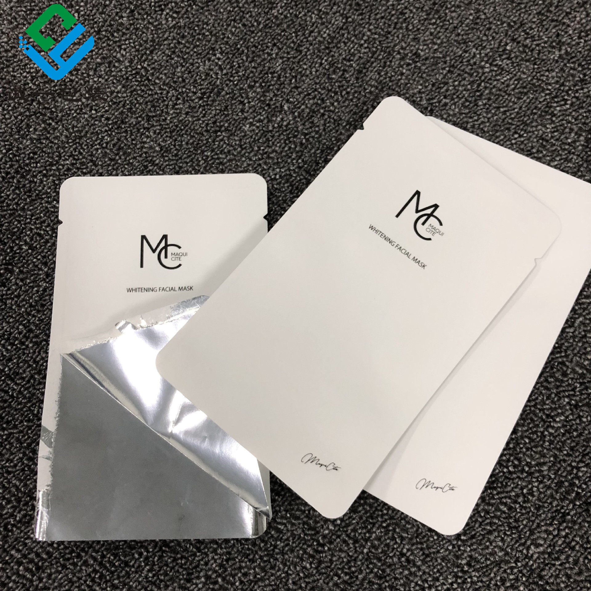 定制蚕丝面膜包装袋 透明面膜袋磨切圆角 固态面膜异形袋磨砂