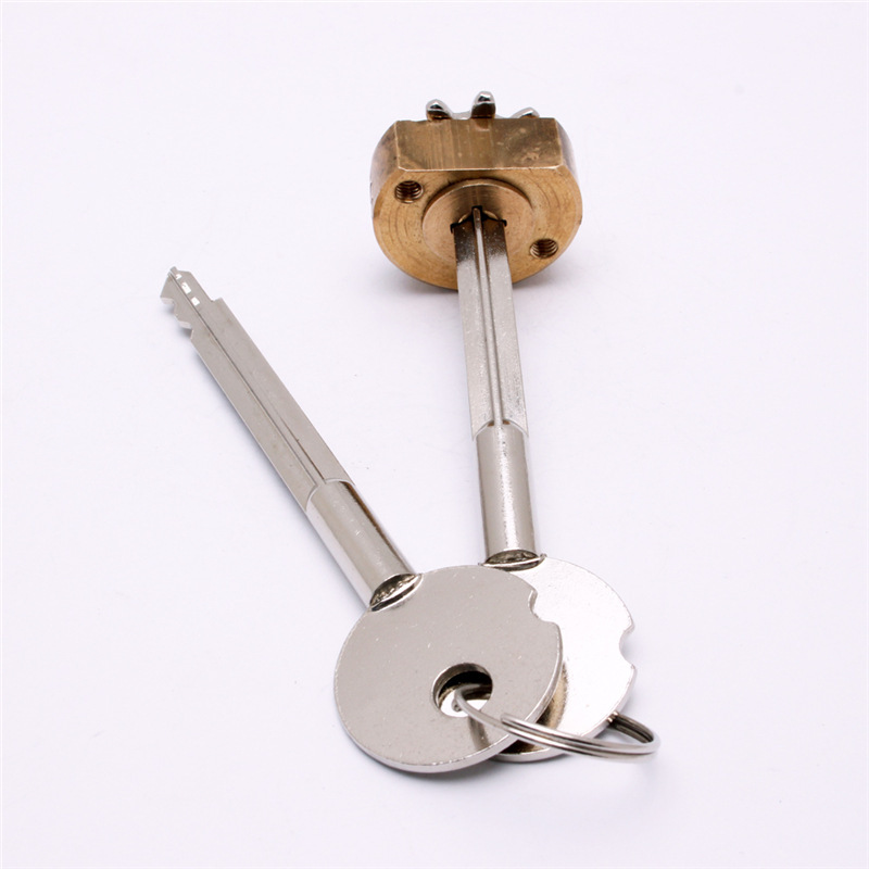 机械锁芯 2开1铜材质机械锁芯 双开十字锁芯锁具瑞安厂商