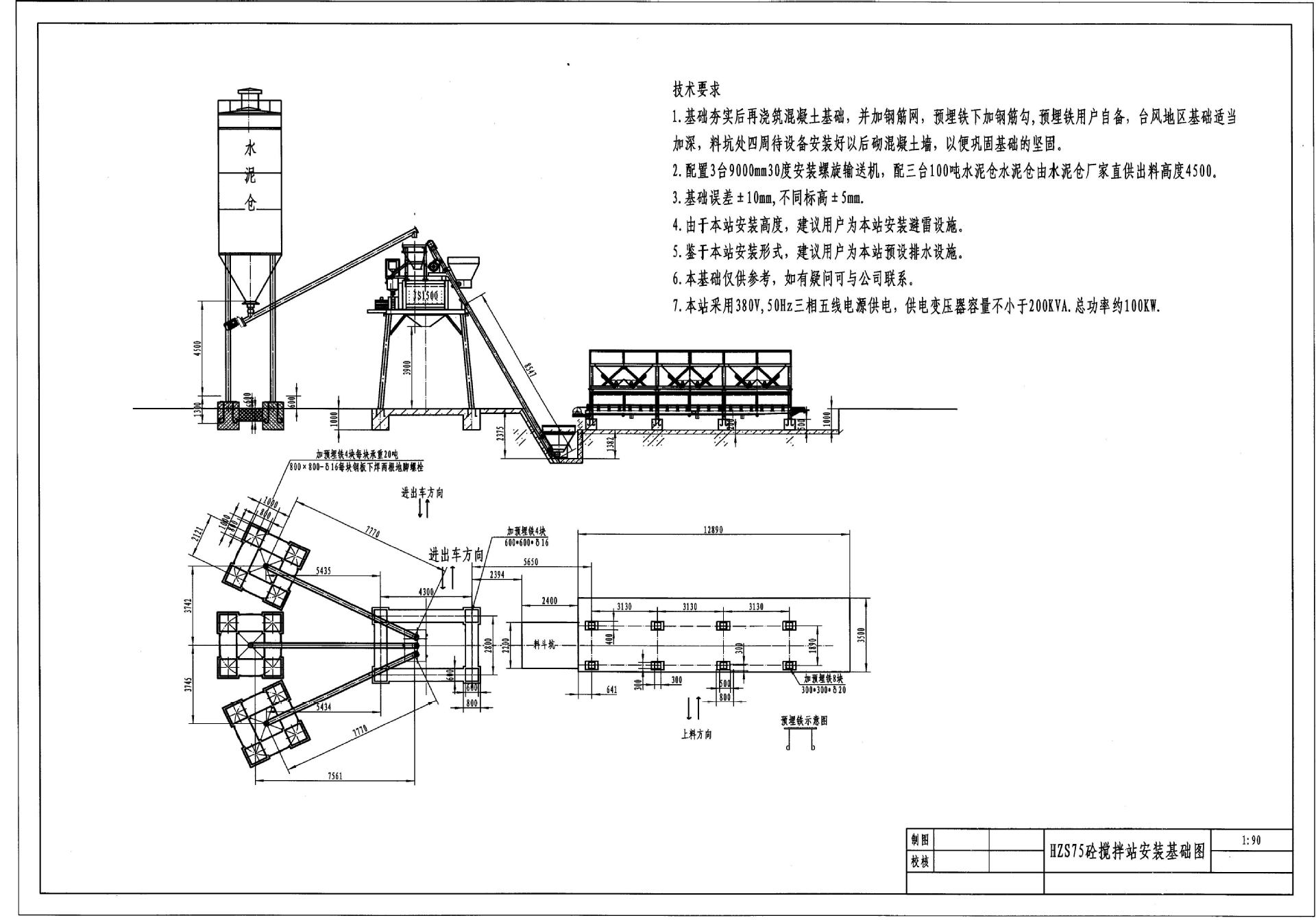 75混凝土搅拌站 生产厂家现货供应 配套全自动系统混凝土搅拌站