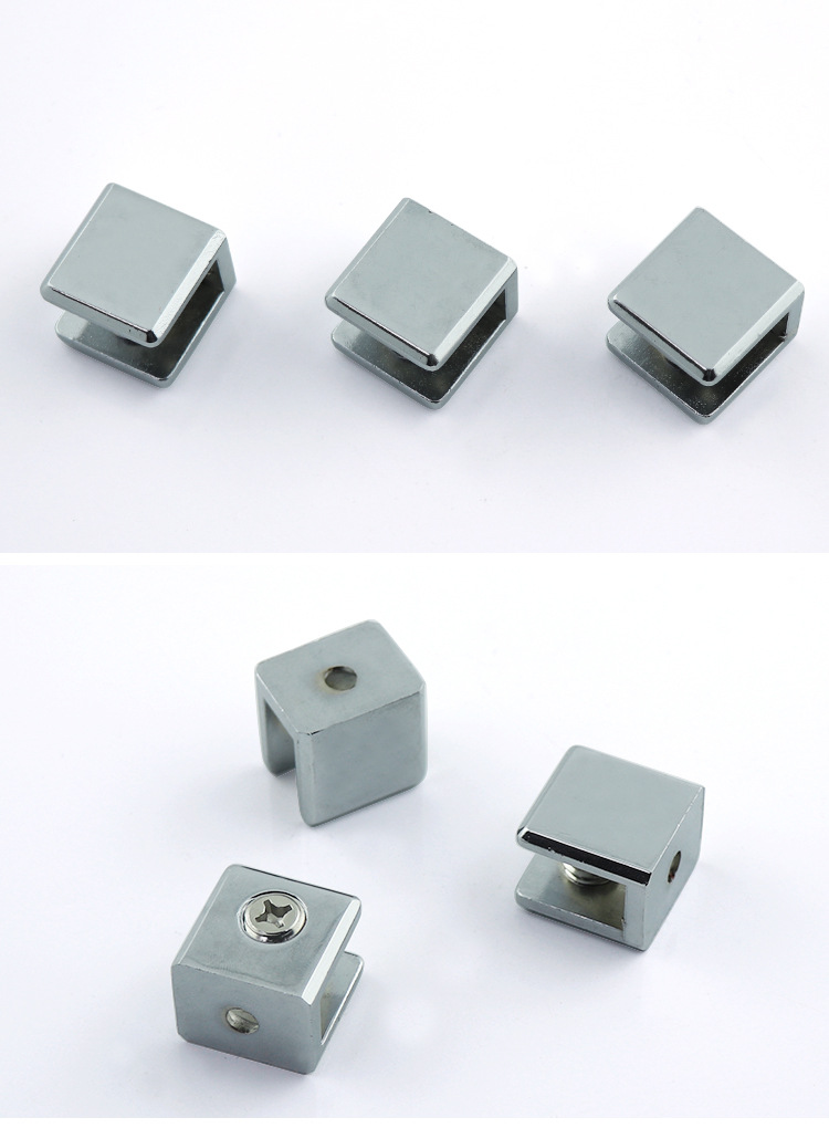 五金玻璃夹固定夹支架托架玻璃配件玻璃夹子玻璃托隔板层板夹10厘