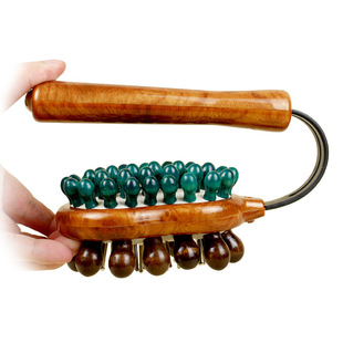 穴位图便携式敲背锤弹性锤敲捶背器手动锤子老人手工按摩棒用品