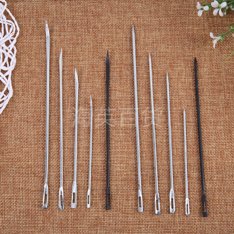 Factory Wholesale Daily Packing Tools Elbow Straight Head Woven Bag Packing Needle Pp Woven Bag Sealing Needle Hemp Bag Needle