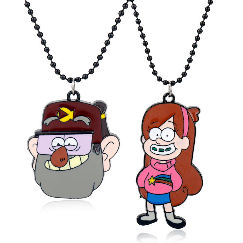 欧美外贸饰品 gravity falls stanley 怪诞小镇斯坦利梅宝项链