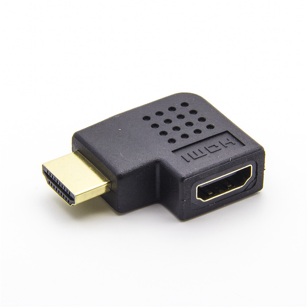 hdmi公对母90度直角左弯转接头hdmi延长头 电脑电视高清转换头