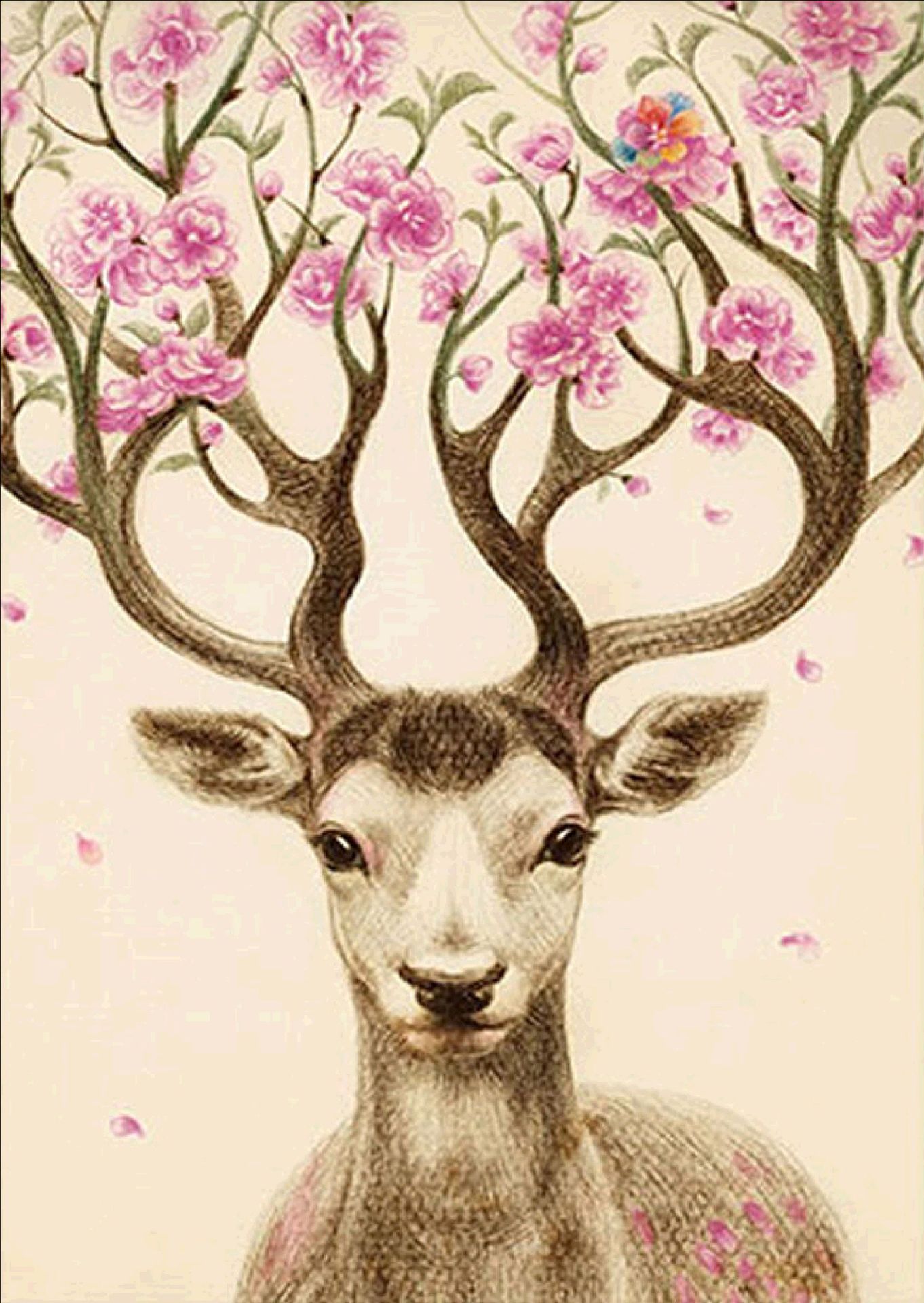 新款5d钻石画 动物系列梅花鹿贴钻十字绣装饰画 速卖通亚马逊批发